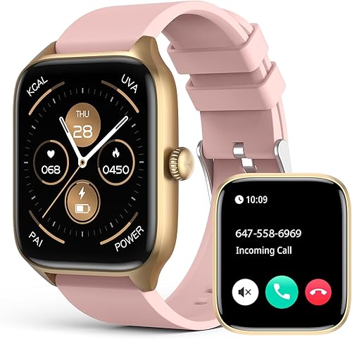 SOUYIE Smart Watch for Men Women, Infrared True Blood Oxygen Monitor, 1.96" HD Smartwatch with Heart Rate, Blood Pressure, Sleep, IP67 Waterproof