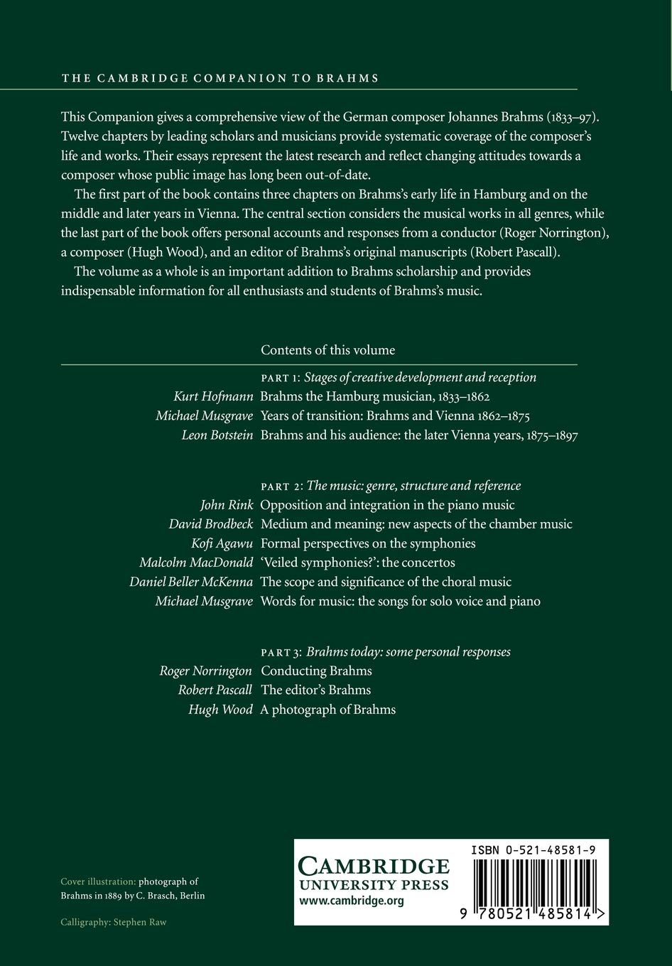 The Cambridge Companion to Brahms