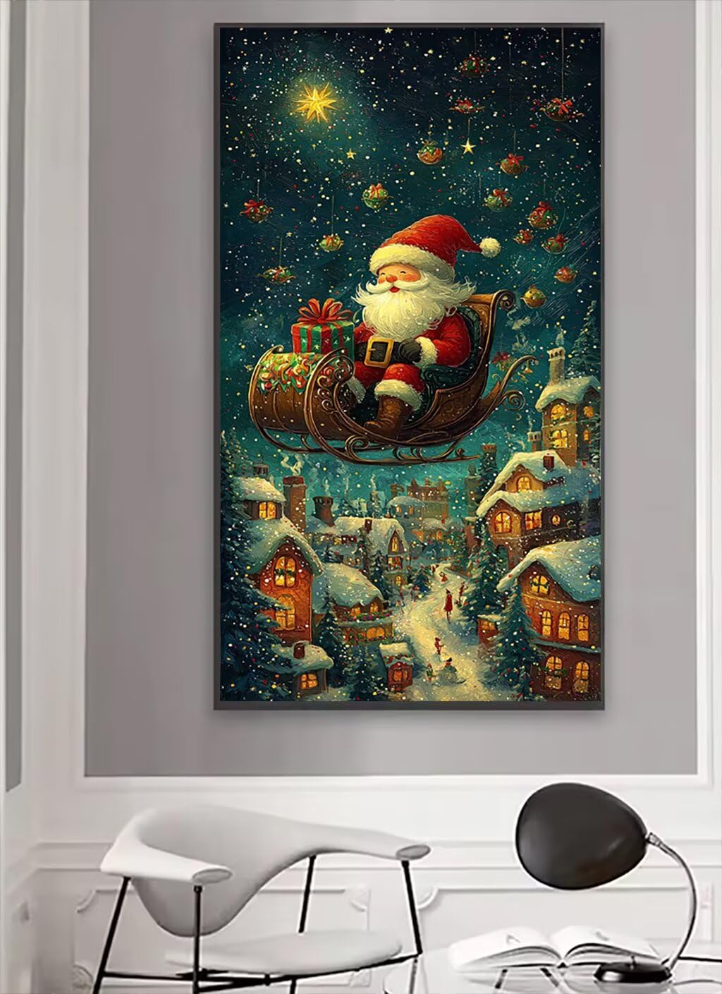 Diament Malarstwo Dorosły Święty Mikołaj Diament Malarstwo Duży Format100x200cm DIY Haft Pełny diament Rzemiosło Miasto Dzieci Obraz Diamentowy Klejenie Do Dekoracji Kobieta Prezent J0P-1128