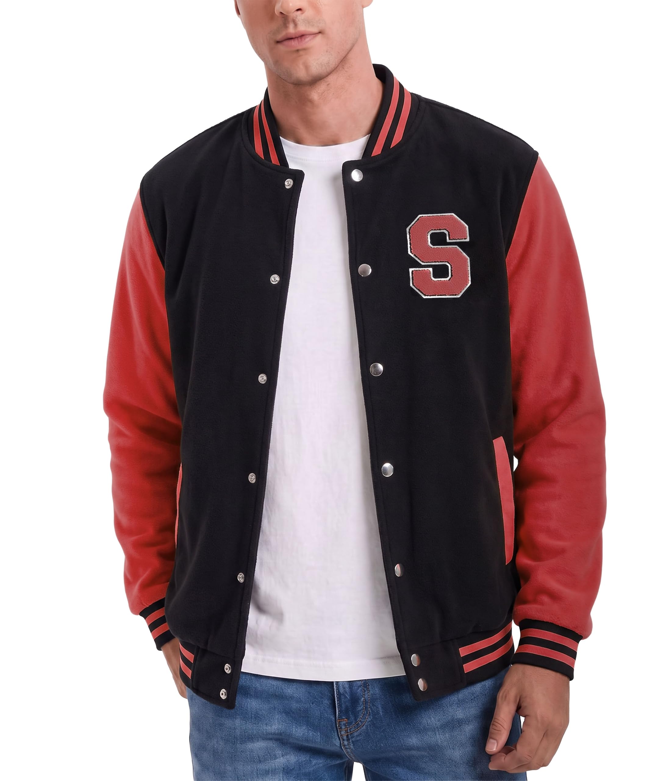 Letterman Jacket Men - High School Bomber Baseball Mens Varsity Jackets