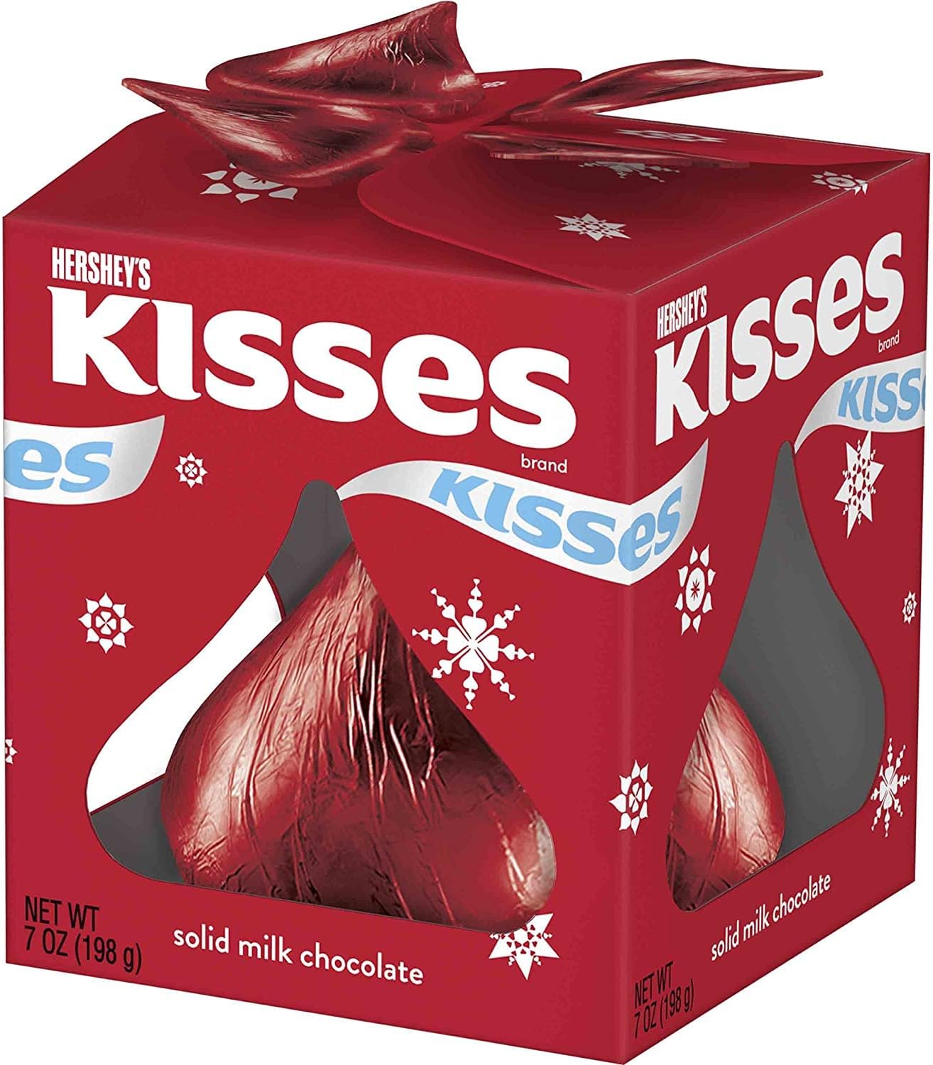 valentine's Day Gift for Ever! Kisses Solid Milk Chocolate -, in Red Gift Box