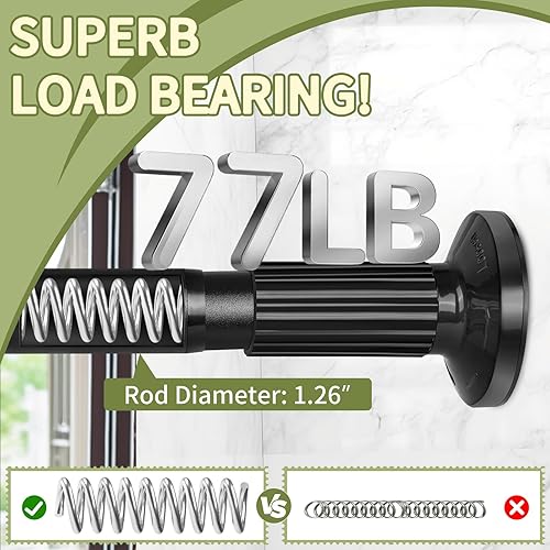 Miniatura 2 de Varillas de cortina Warp Alrededor, 2 paquetes de barras de cortina de níquel para ventana de 28 a 48 pulgadas, barras de cortina de oscurecimiento