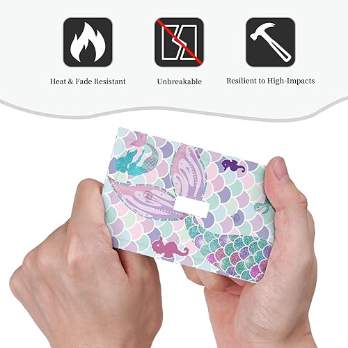 Miniatura 6 de Placa de pared decorativa con diseño de escamas de sirena de 1 cuadrilla, placa de pared decorativa para niñas, niños, dormitorio, cuarto de bebé,