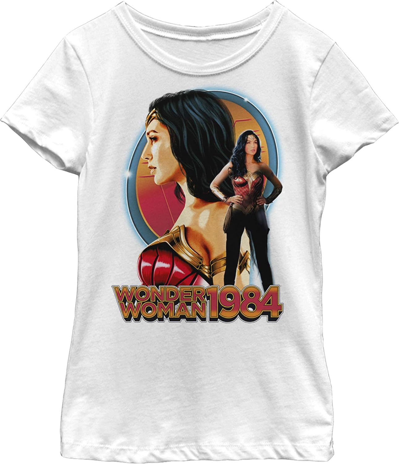 Fifth Sun Girl's Wonder Woman 1984 Hero's Portrait T-Shirt