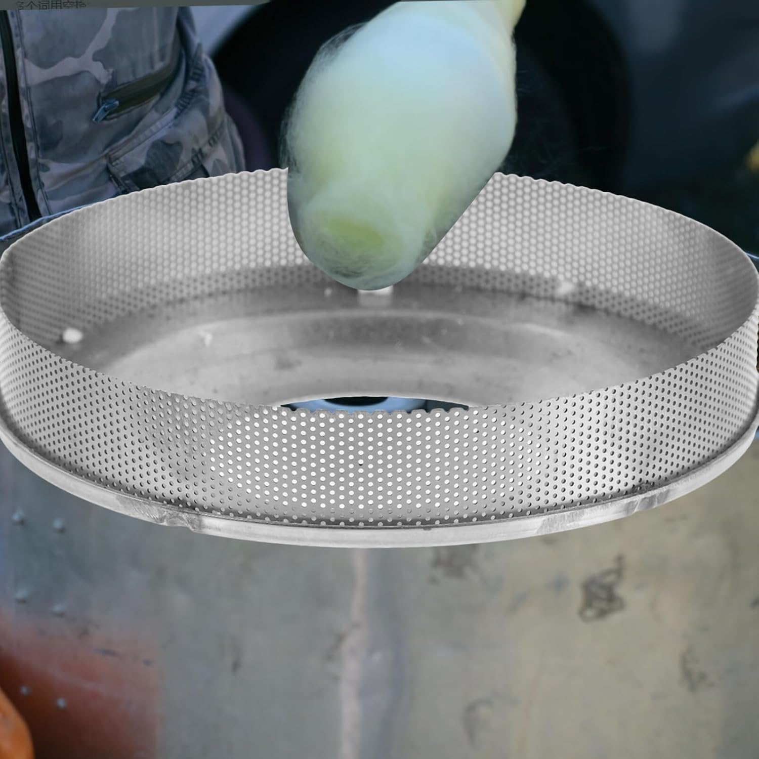Stainless Steel Mesh Cover for Cotton Candy Machine, Silver Filter Bowl