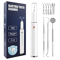 GlasFlength Ablatore Tartaro Ultrasuoni, Rimuovi Tartaro Denti con 5 Modalità di Pulizia