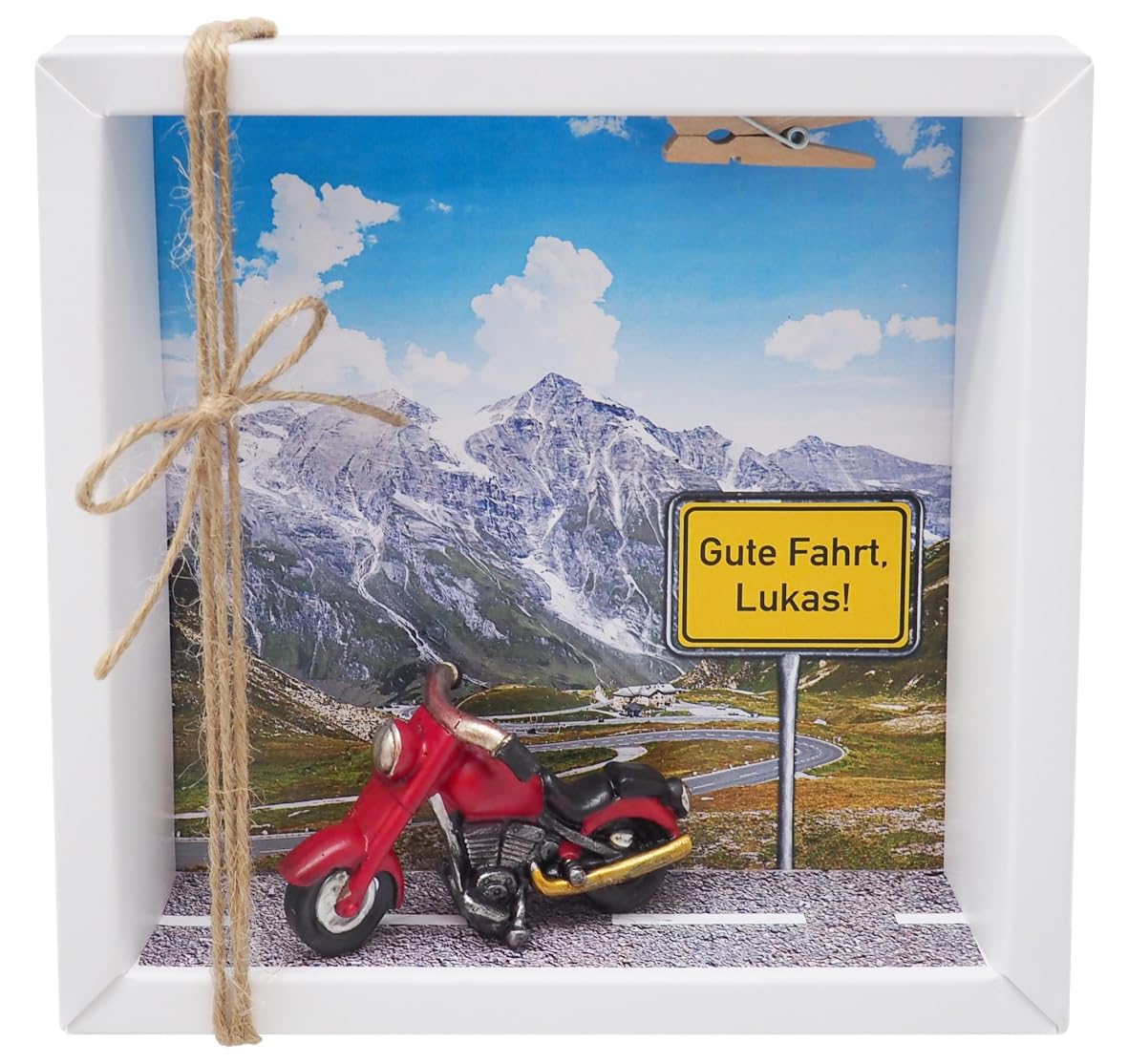 ZauberDeko Geldgeschenk Verpackung Führerschein Motorrad Reise Weihnachten