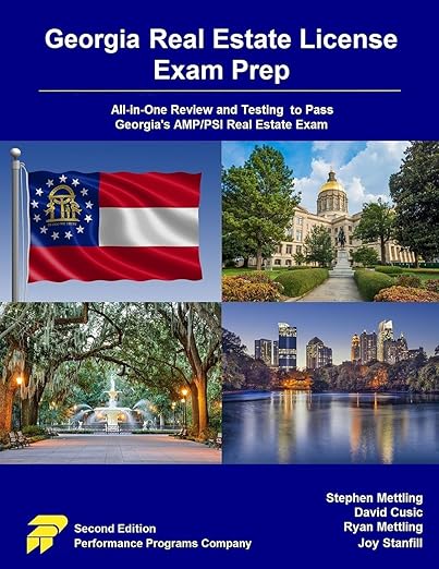 Georgia Real Estate License Exam Prep: All-in-One Review and Testing to Pass Georgia's AMP/PSI Real Estate Exam