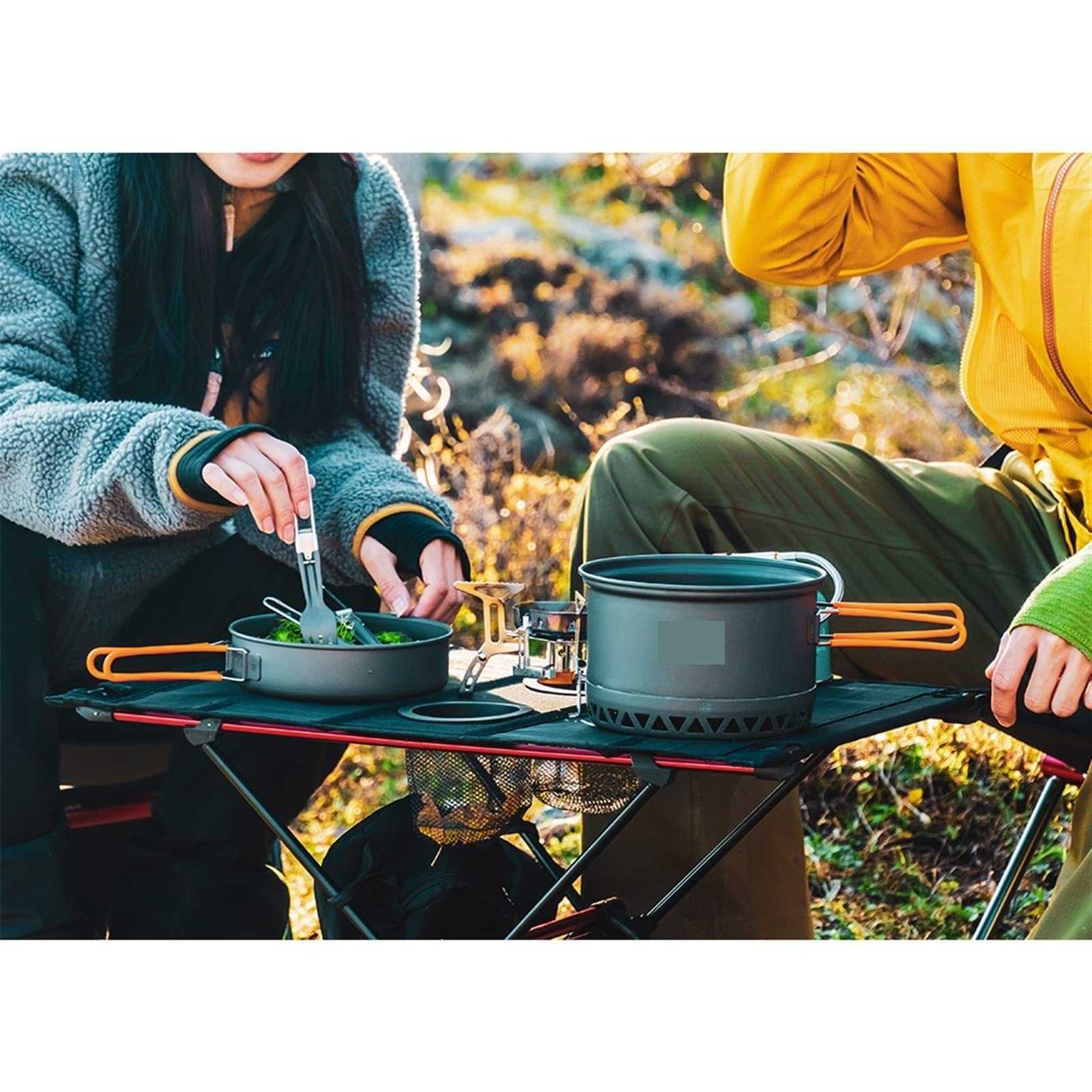 Tragbarer, faltbarer Campingtisch – Leichter kompakter Picknicktisch für Outdoor-Abenteuer, Reisen, Angeln und Essen – ideal für Touristen und Campingbedarf