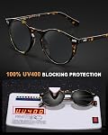 CARFIA Vintage Polarized Sunglasses for Men UV400 Protection Hand-polished Acetate Frame CA5288L