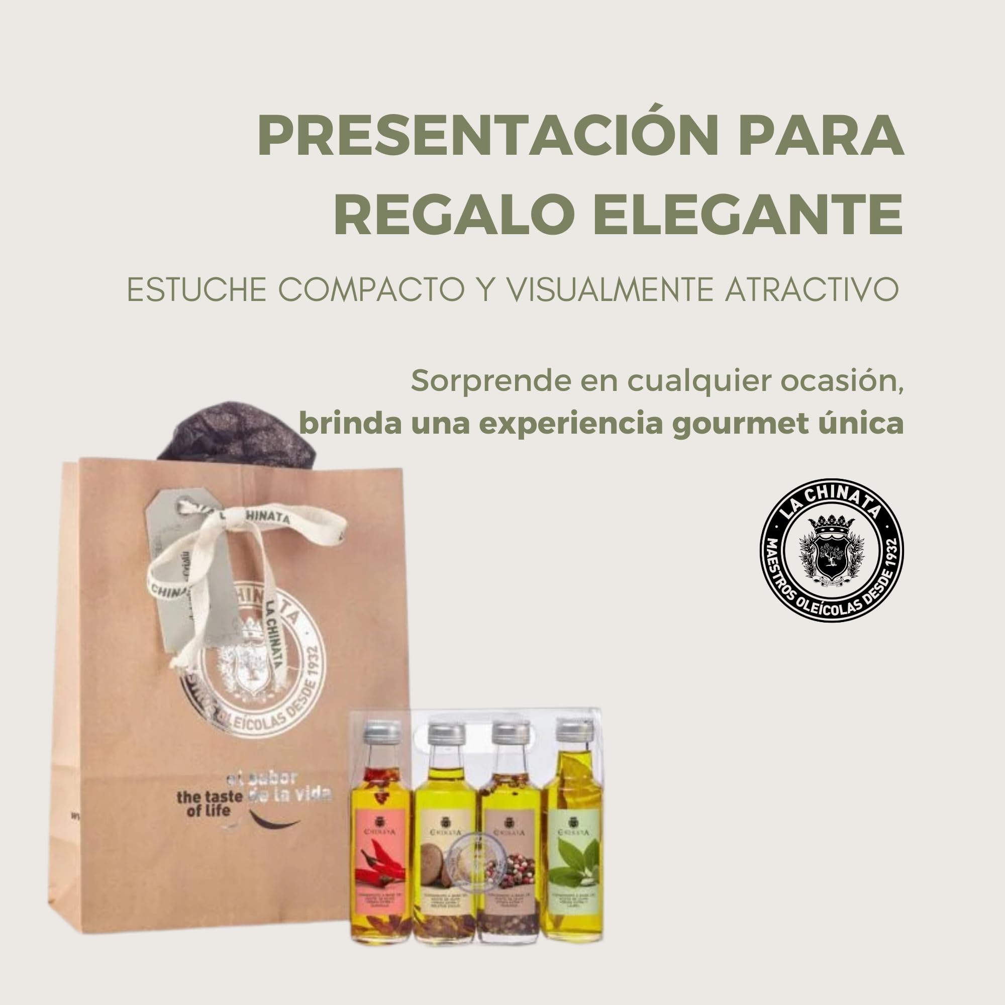 LA CHINATA - ESTUCHE DE ACEITES DE OLIVA VIRGEN EXTRA CONDIMENTADOS (PACK 4) - 4