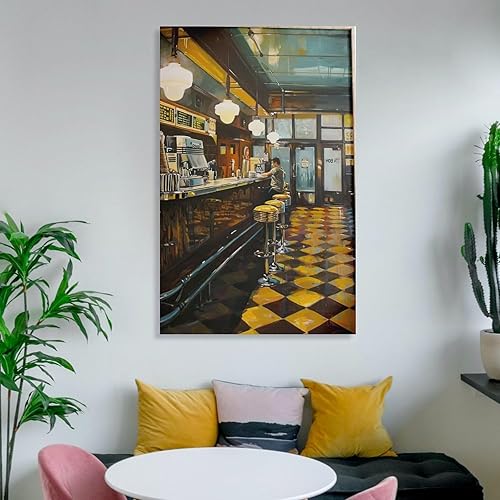 Miniatura 6 de Vintage American Diner Prints Food And Drink Art Kitchen Posters 70s Retro Wall Art Canvas Painting Posters And Prints Wall Art Pictures for Living