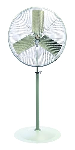 TPI Corporation ACU-30-P Circulador industrial sin ensamblar y montaje de pedestal, monofásico, 30.0 in de diámetro, 120 voltios, gris