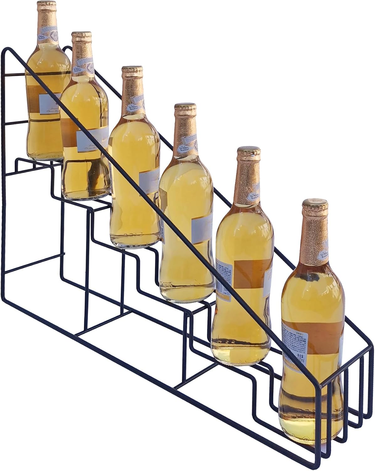 FixtureDisplays® Coffee Syrup Bottle Rack Wire Rack Bottle Glorifier Display Stand Rack Bar Liquor Display 10031