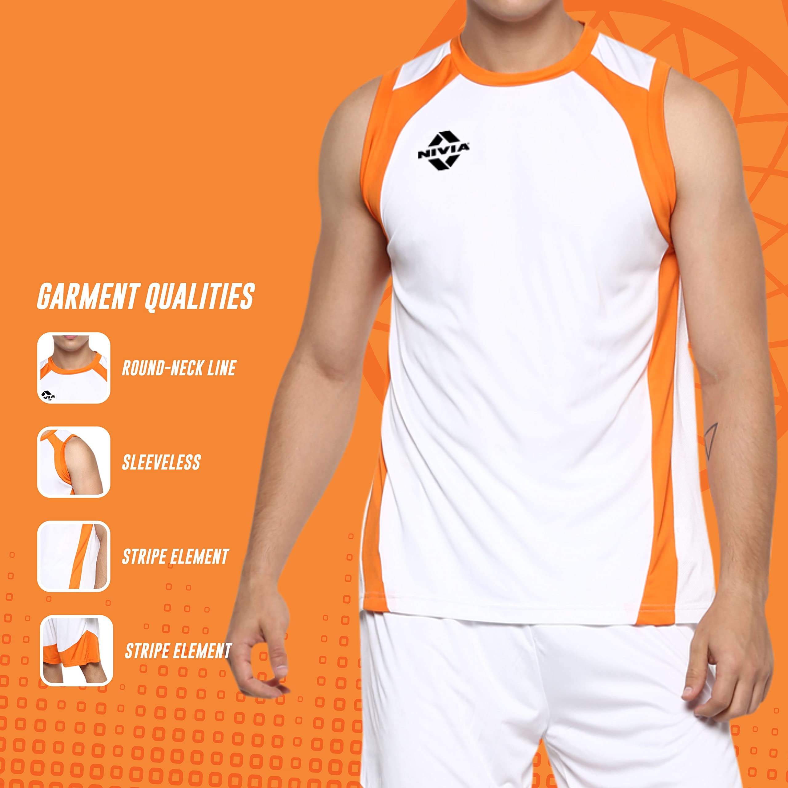 Nivia Herren Phantom Basketballtrikot