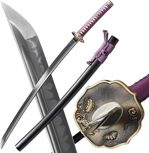 Shinken of Swords Katana Espada Arcilla Templada T10 Acero Real Hamon Maquinilla de afeitar Sharp Full Tang Espada samurai hecha a mano
