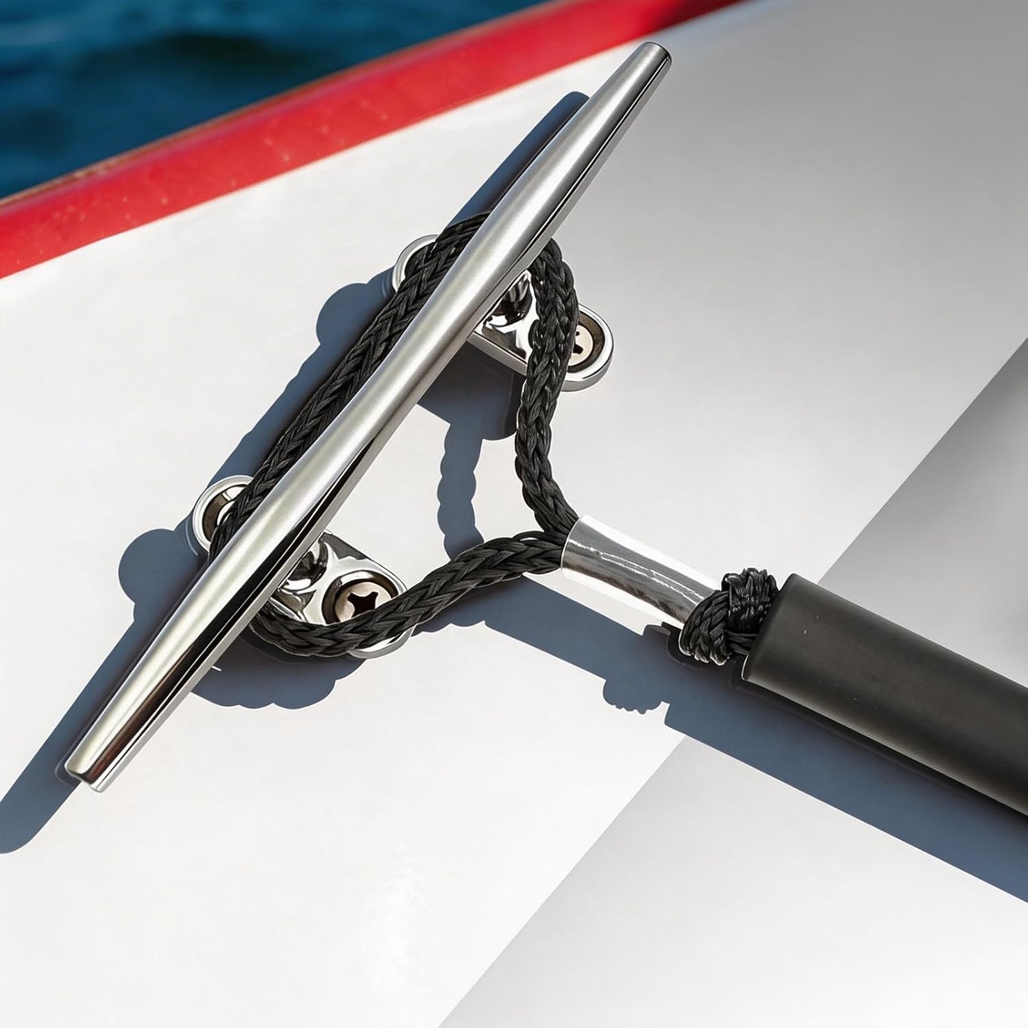 2 PK Black Bungee Dock Lines for Boats 3 FT with 316 Stainless Clip Boat Accessories Marine Grade Boat Rope Boating Accessories Boat Dock Lines Jet Ski or PWC Mooring Boat Lines & Dock Ties