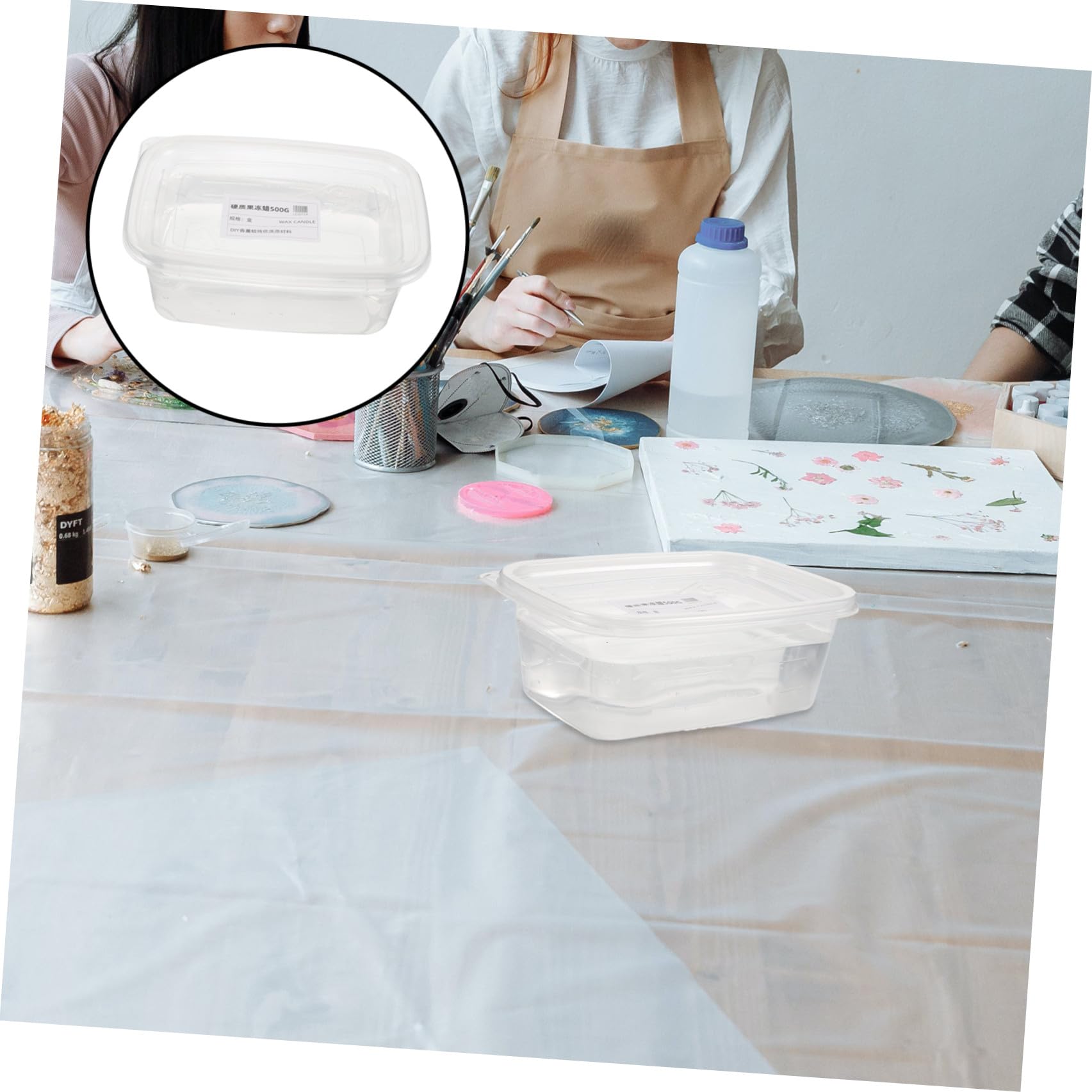 Healeved Przezroczysty Wosk Żelowy Do Świec Wysokiej Gęstości Materiał Do Rękodzieła Zapachowych Świec Słoikach Kreatywnych Projektów DIY i Profesjonalnego Użytku