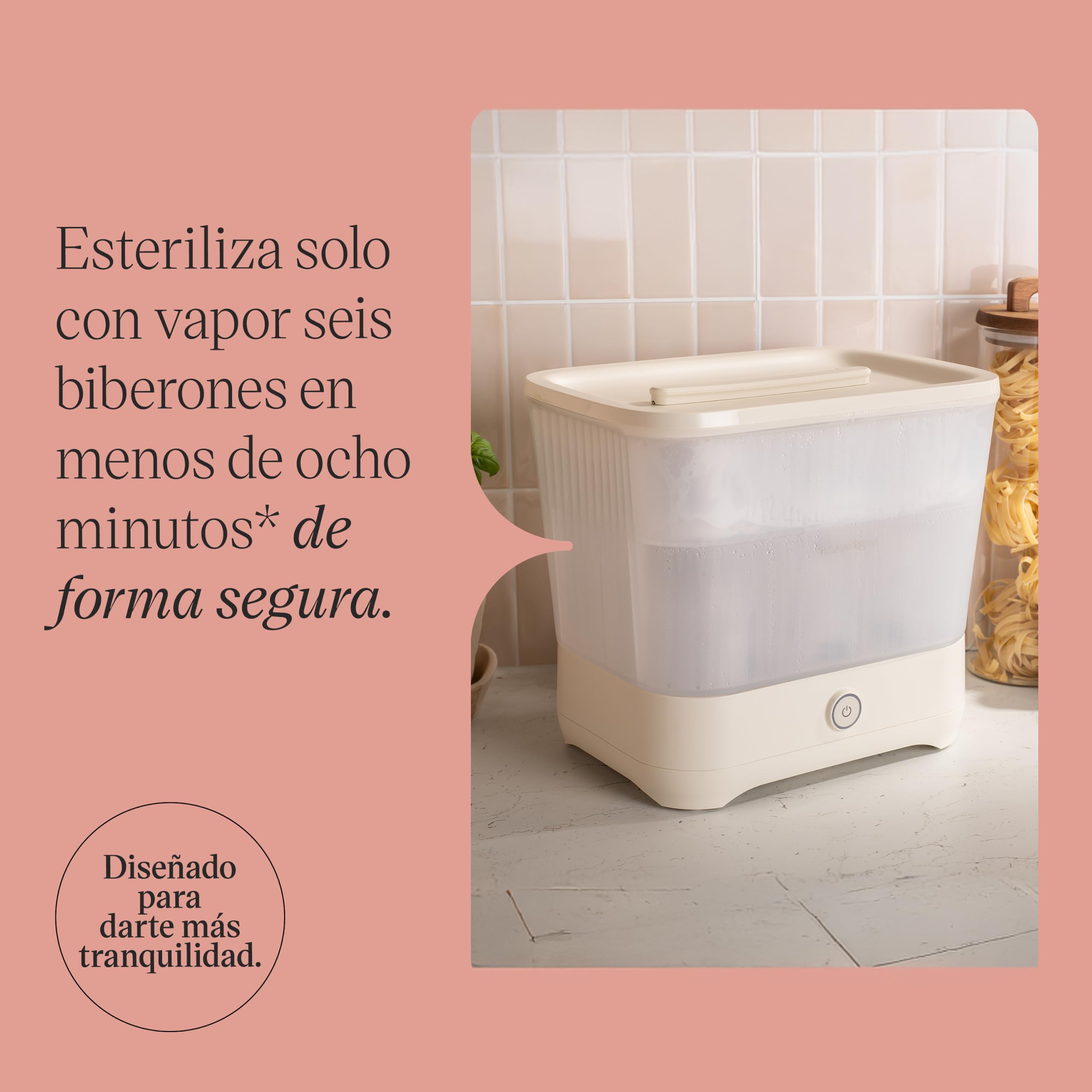 Tommee Tippee Esterilizador Eléctrico de Vapor para Biberones y Accesorios, Blanco