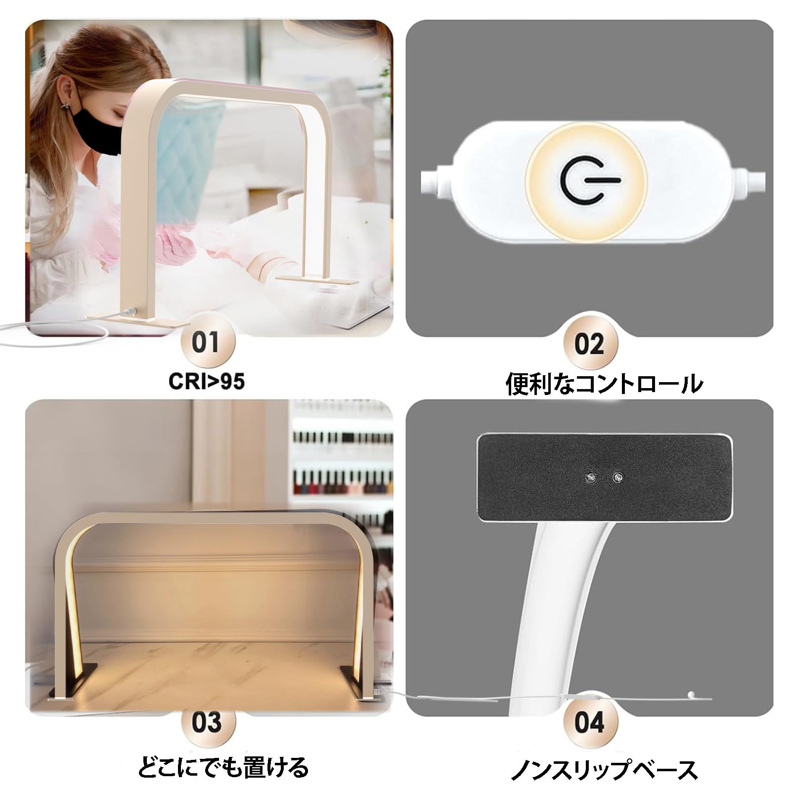Amazon.co.jp: 2024ネイルテックライト 45W LED ラッシュライト3000k