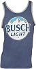 Busch Light Distressed Logo Mens Ringer Tank Top