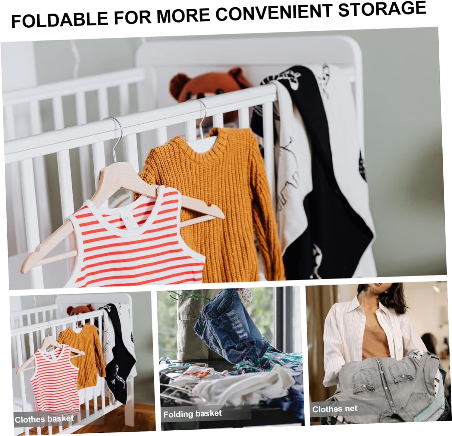 Folding Mesh Clothes Drying Rack, Monolayer Basket Rectangular
