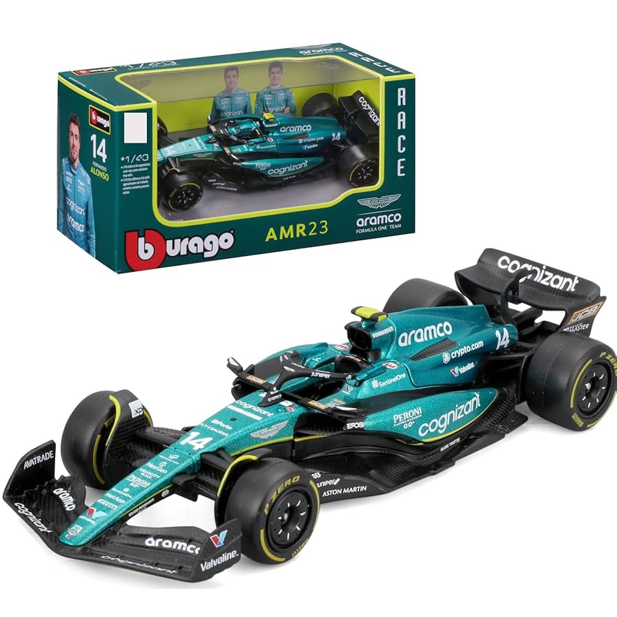 Amazon | HTLNUZD 2023 Bburago 1：43 AMR 23#14アロンソF 1合金