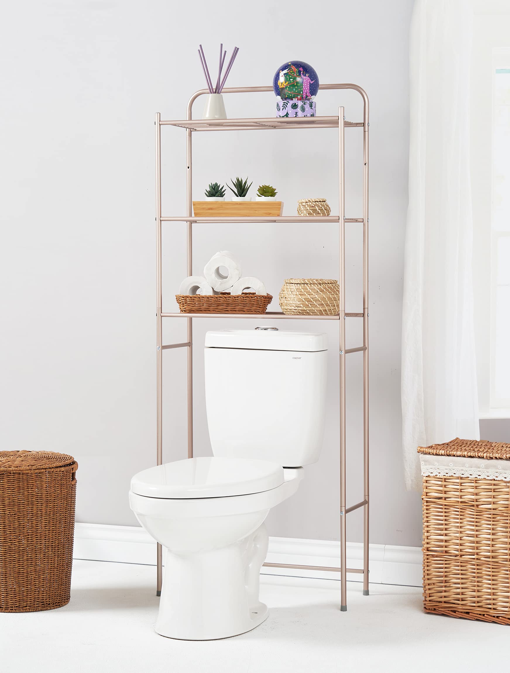 Buy Oikos 3Shelf OverTheToilet Space Saver, Bathroom Organizer Over