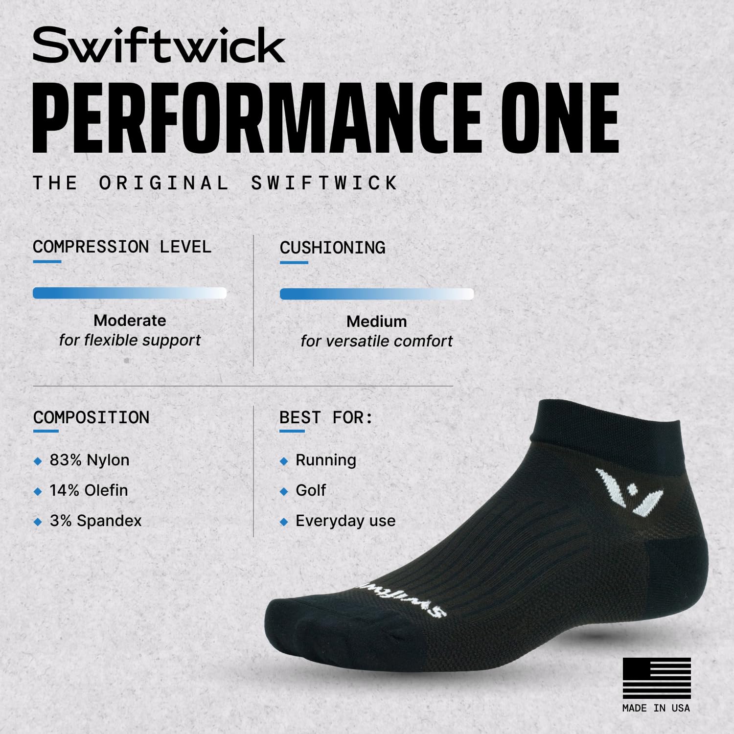 Swiftwick Performance jeden cal mankiet