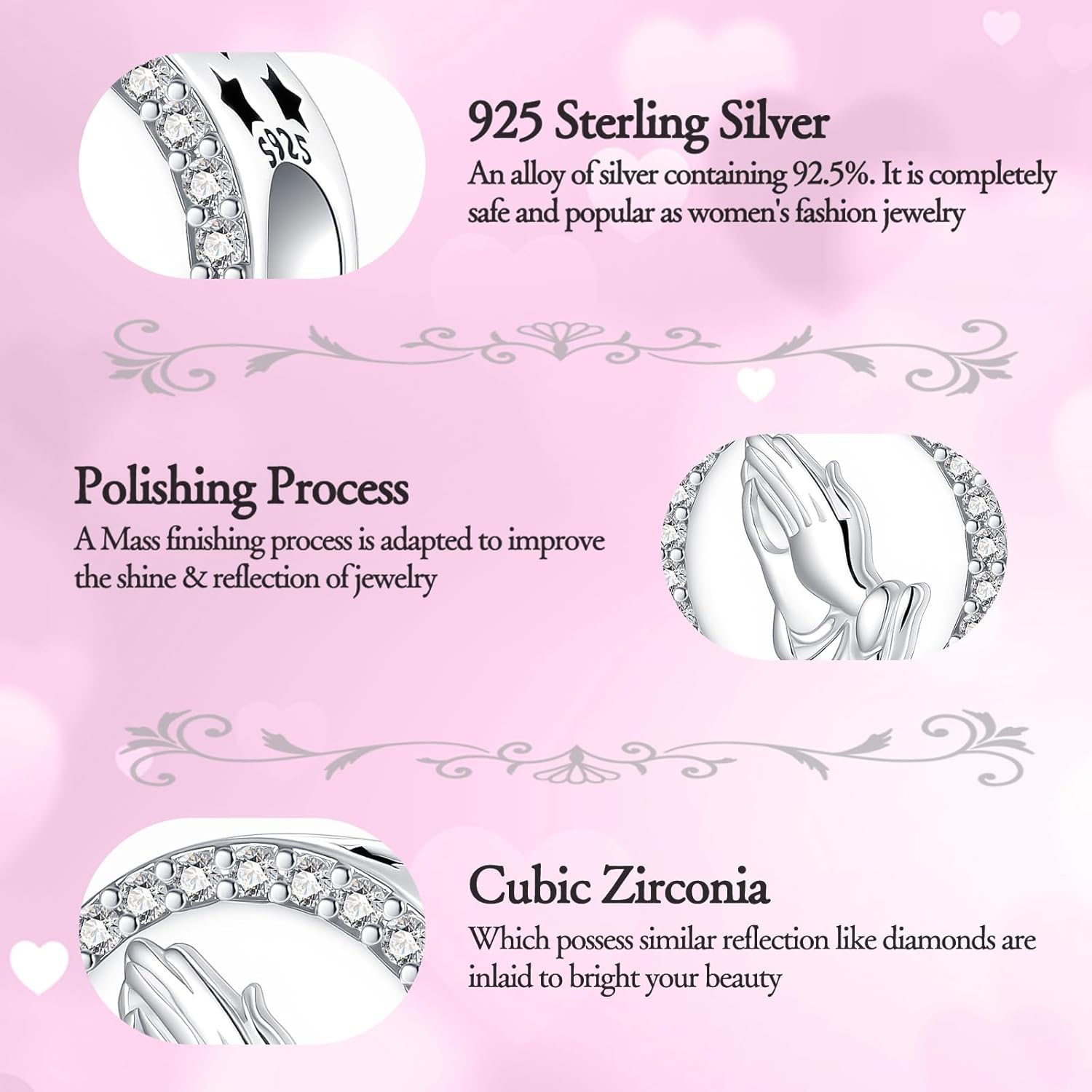 Charm 925 Sterling Silver Bead Charm for Pandora Bracelets and Necklaces for Woman Dangle Pendant Bead,Jewelry Gifts - Image 6