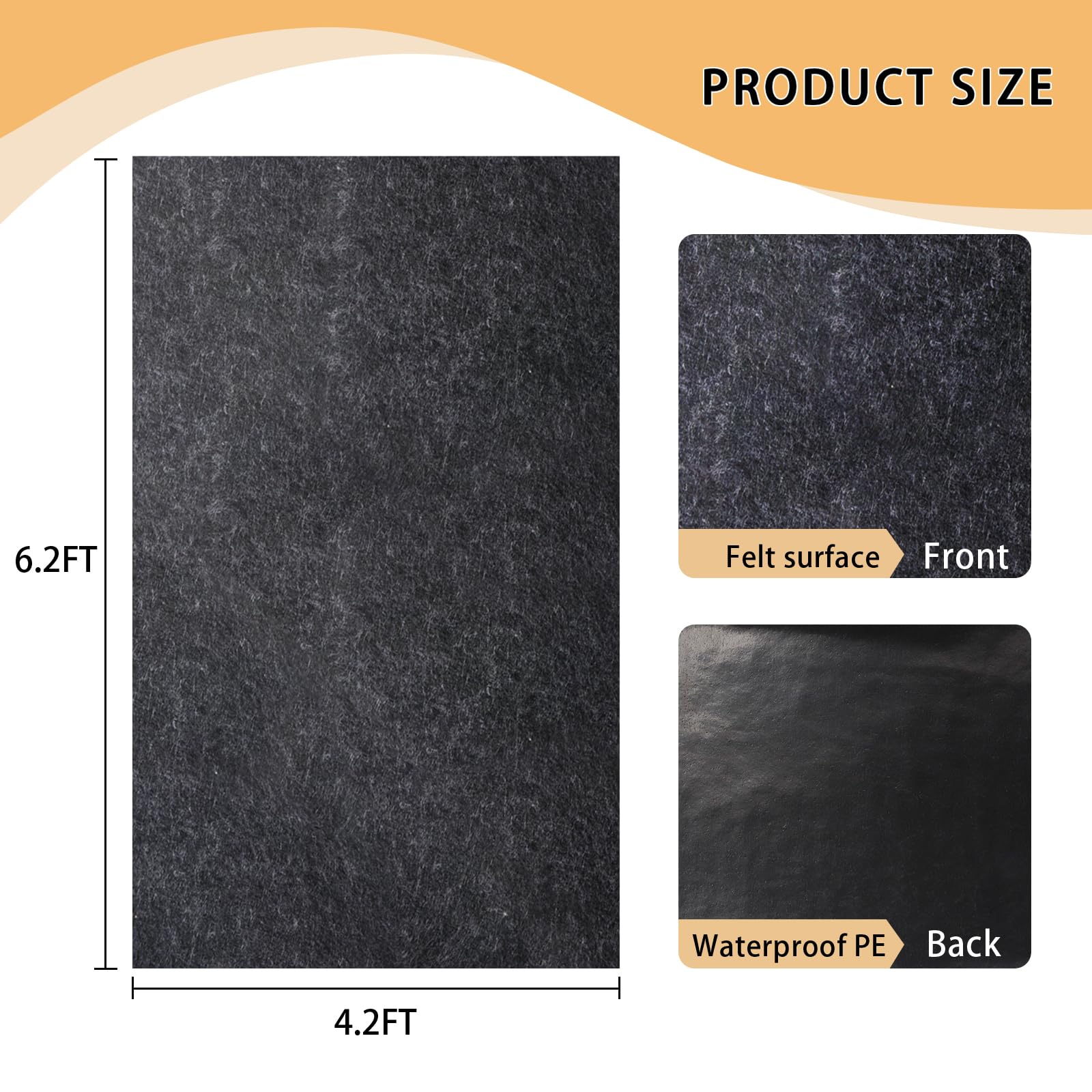 Amazon | 200*250CM 玄関マット 屋外 室内 入口マットフェルトパッド 