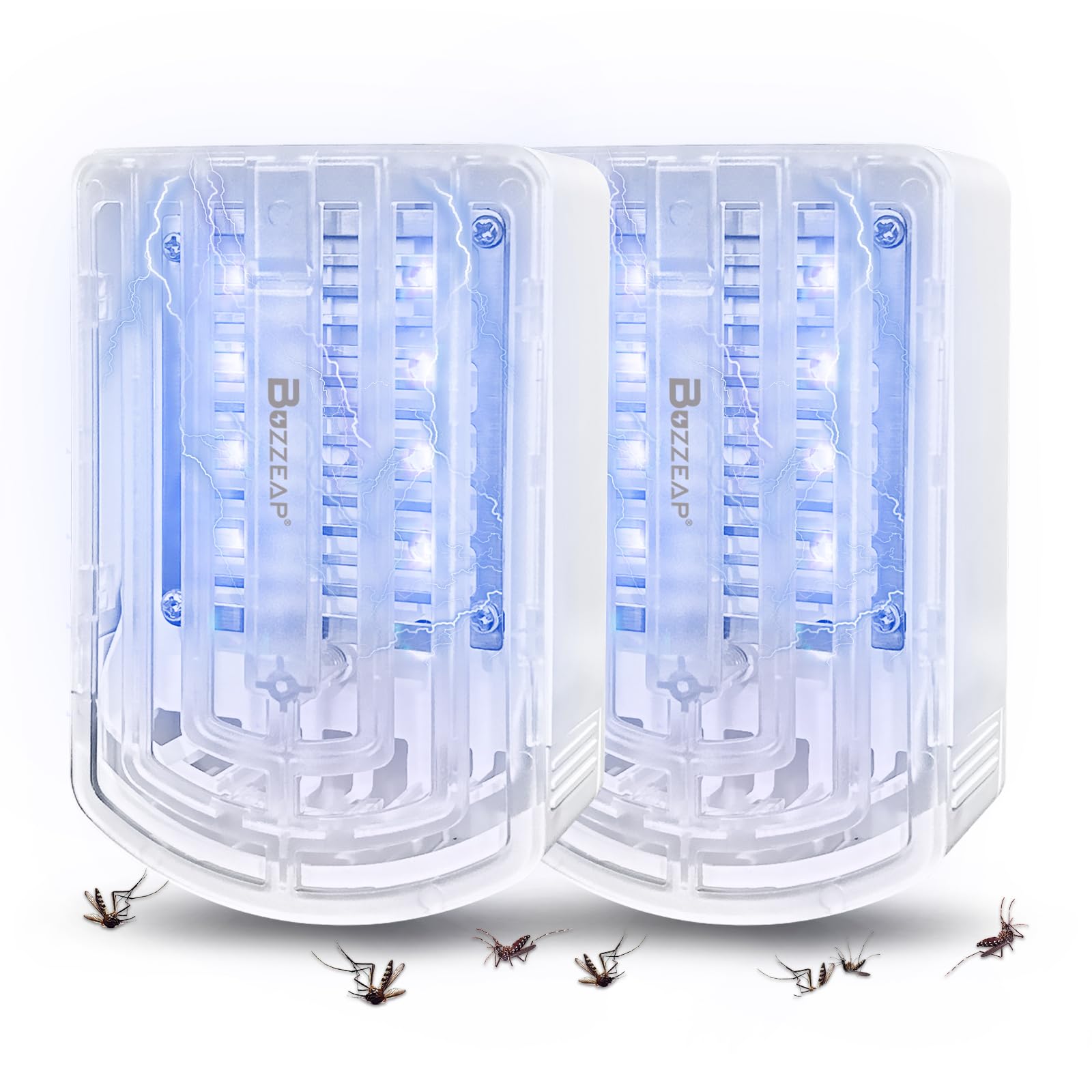 Anti Moustiques Electrique, 2 Pièces Tueur Lampe UV, Prise Anti-Moustiques Électrique, Piège à Mouches Intérieur, Attrape pour Mouches, Insectes, Mites
