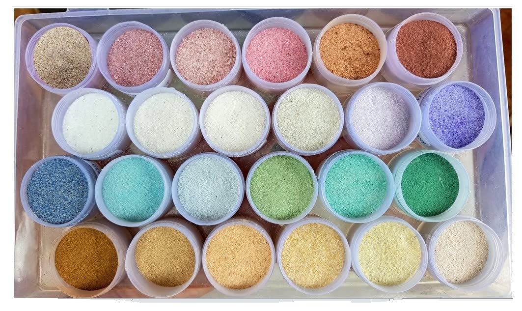 Poussière de pierres précieuses pour résine et nail art avec 24 pigments minéraux de 25 carats