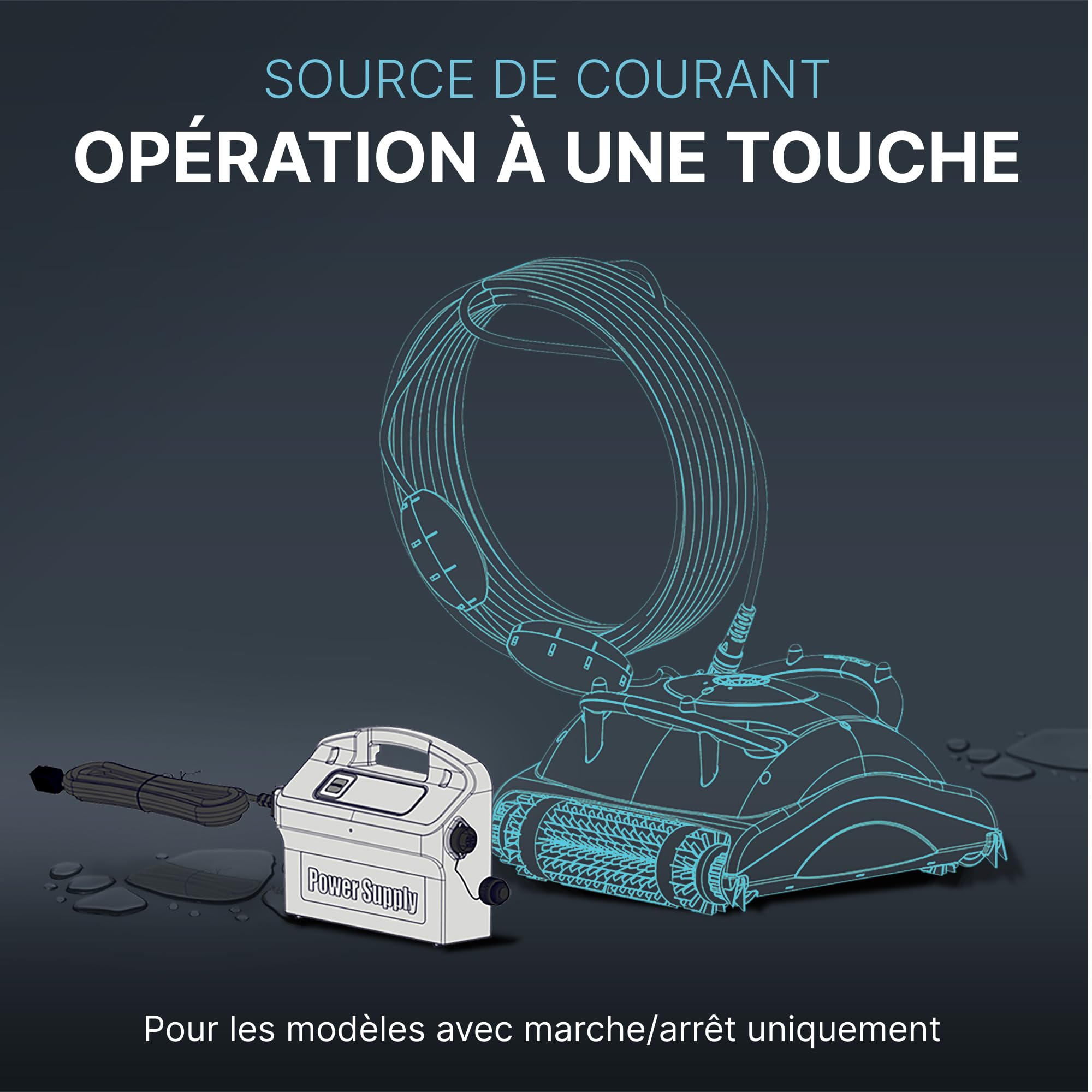 Dolphin Pièce détachée d'origine Alimentation Robot Basique - Référence Produit 9995670-ASSY