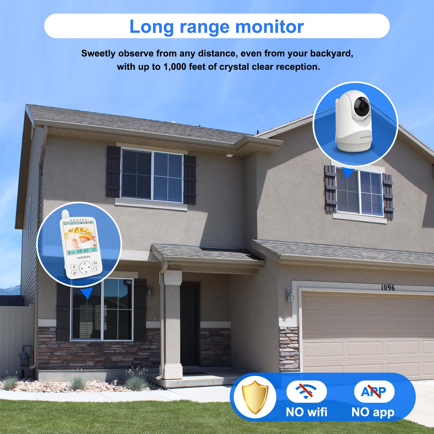 HelloBaby HB41 Long Range Monitor