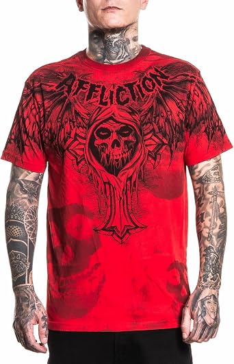 Affliction Misfits Mens T-Shirt, Graphic Print, Short Sleeve