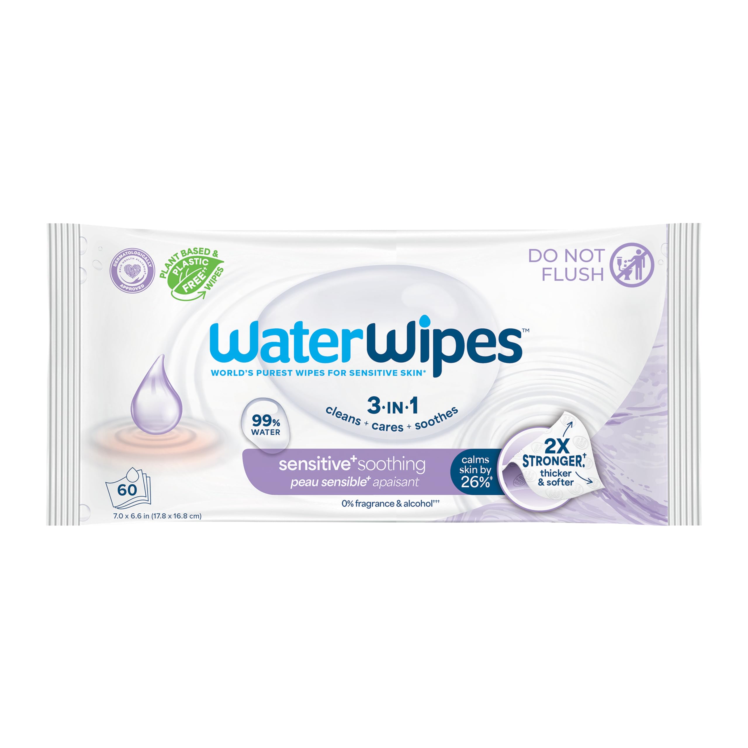 WaterWipes Sensitive+ Soothing Wipes