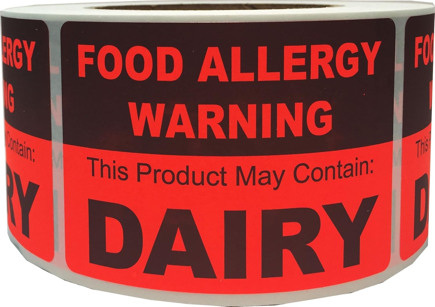 Food Allergy Warning Labels This Product May Contain Dairy
