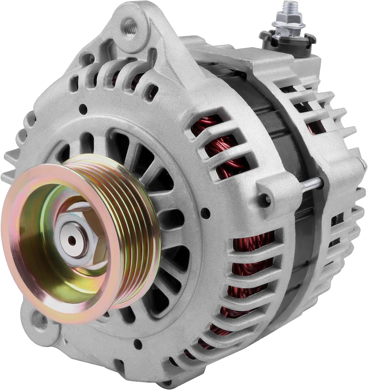 SCITOO Alternator Fits for Infiniti for I30 3.0L 1998-2000, for I35 3.5L 2002-2004,for Nissan for Maxima 3.0L 1995-2000, for Maxima 3.5L 2002-2003, for Murano 3.5L 03-07, 12V 125Amp CW 6-Groove 13612