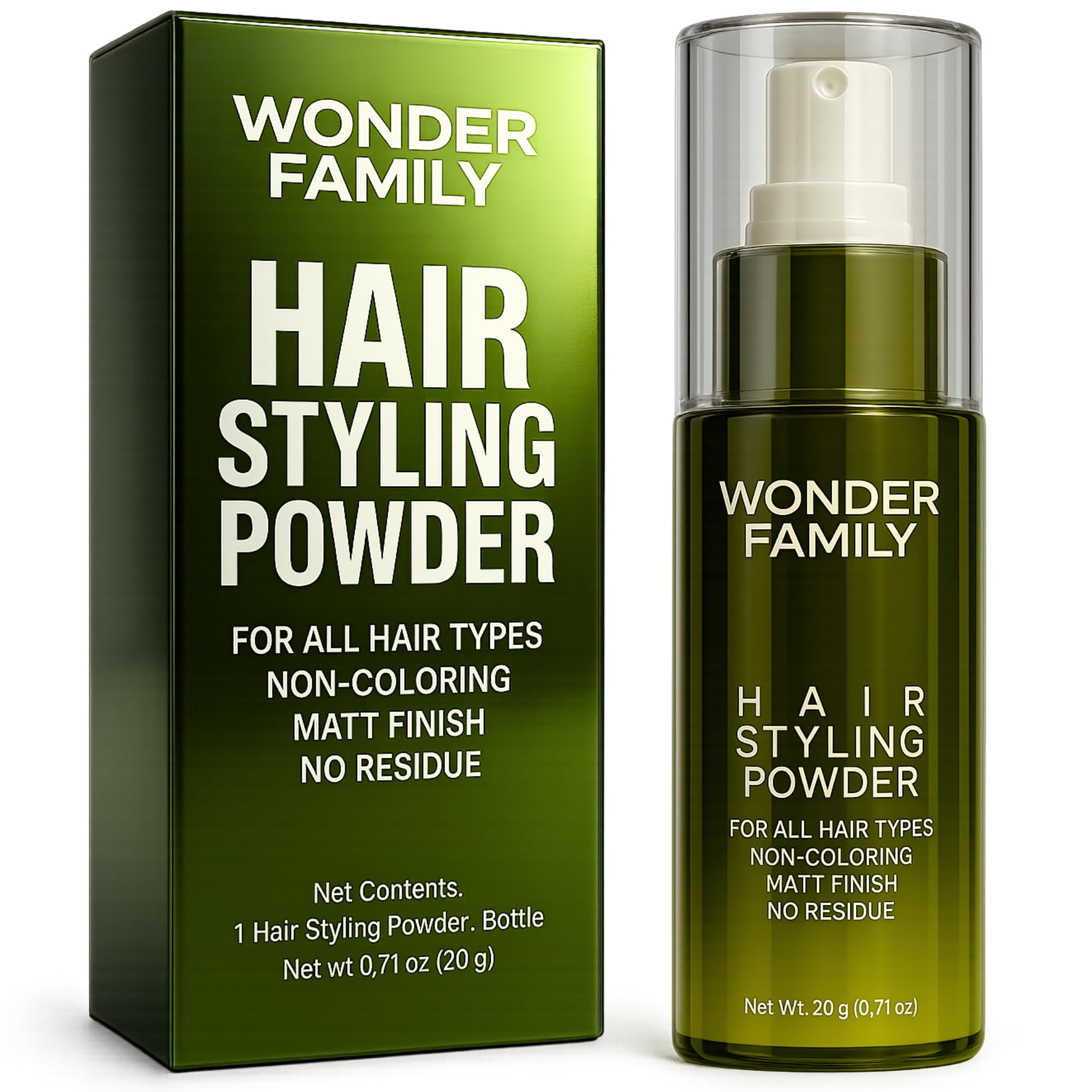 Hair Styling Powder Based Texture Powder Volumizer for Men Women Lightweight Hair Dust for Hairline Lift Matte Finish