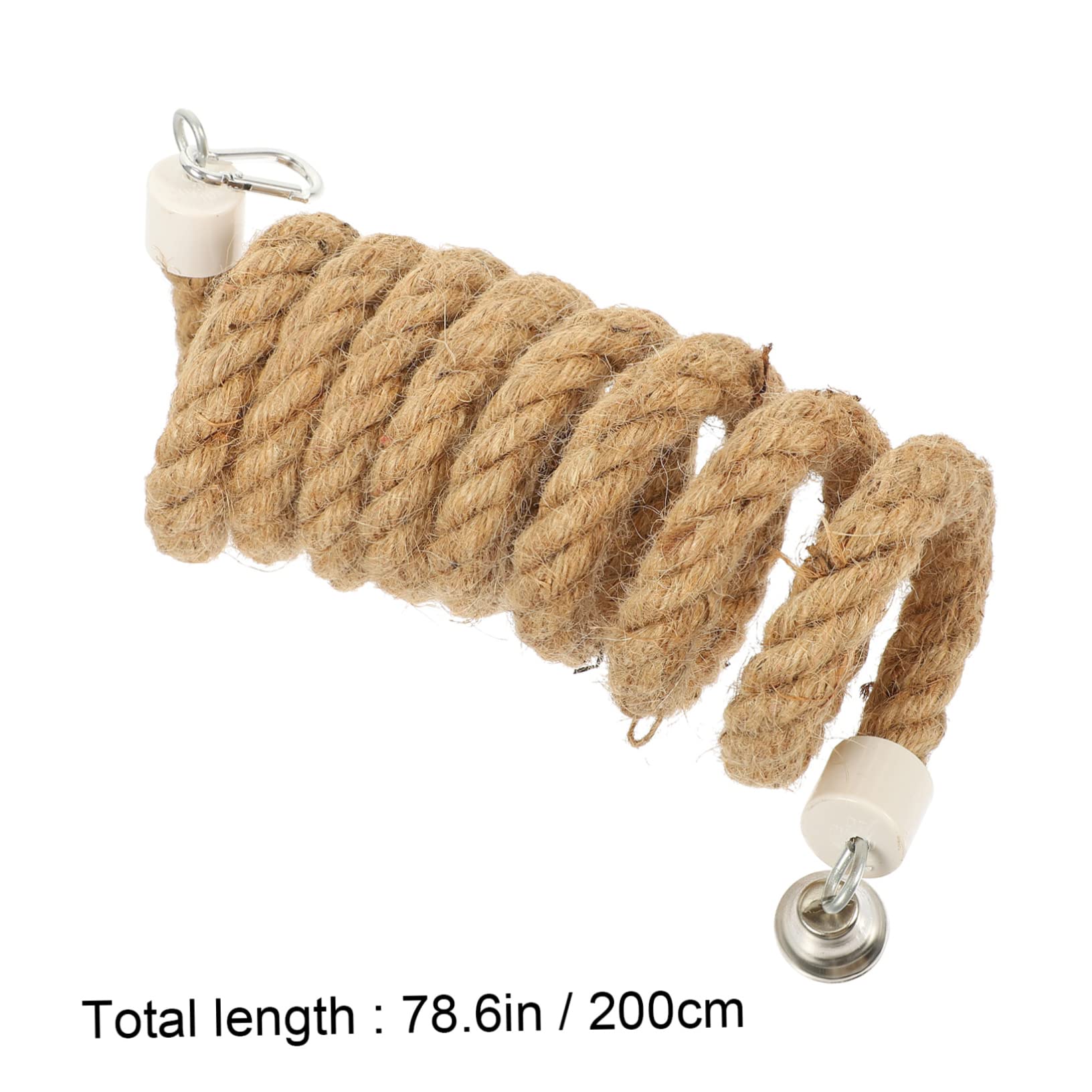 Abaodam Parrot Durable Hanging Bird Rope Sturdy Spiral Perch Swing for Parrots Climbing Rope for Bird Cages Creates Cozy Atmosphere for Your Feathered Friend