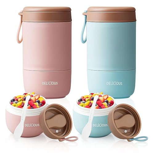Muesli Cup To Go con coperchio, 2 pezzi, in polipropilene,