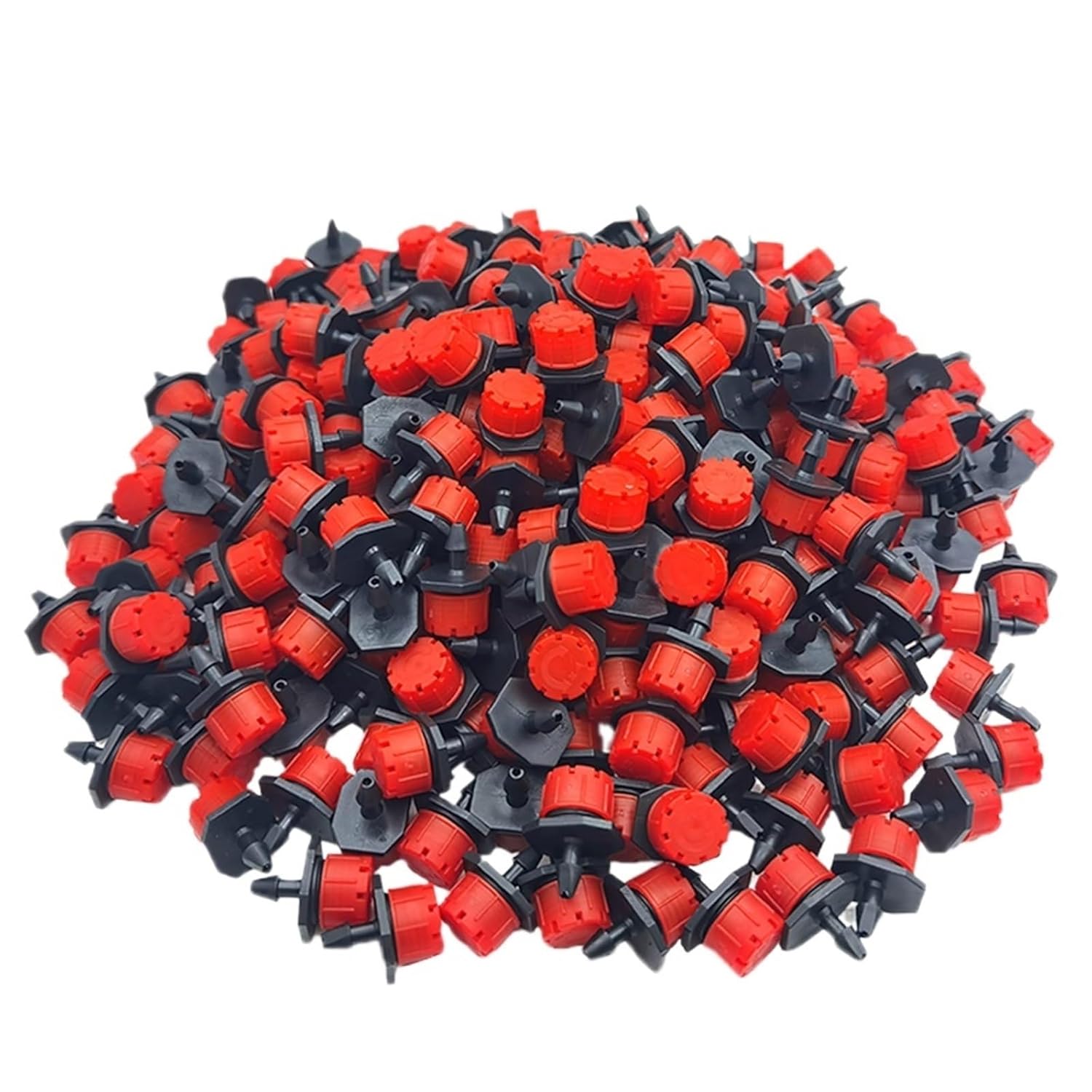 5-50m DIY 4/7mm PVC Watering Hose Micro Irrigation Pipe Drip Watering Kits with Adjustable Drippers Punch Tool(100Pcs-B)