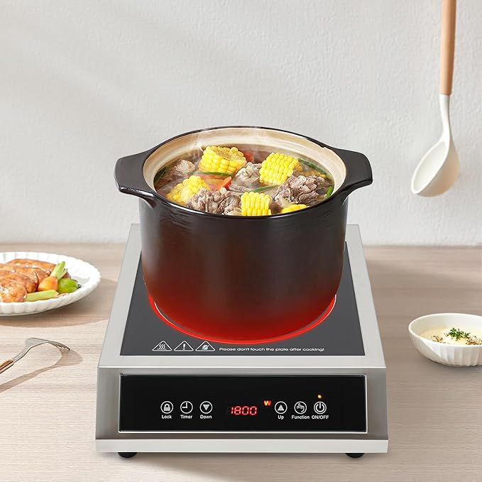 Estufa Vitrocerámica 1 Puesto 35 cm De piso 110V miniatura 5