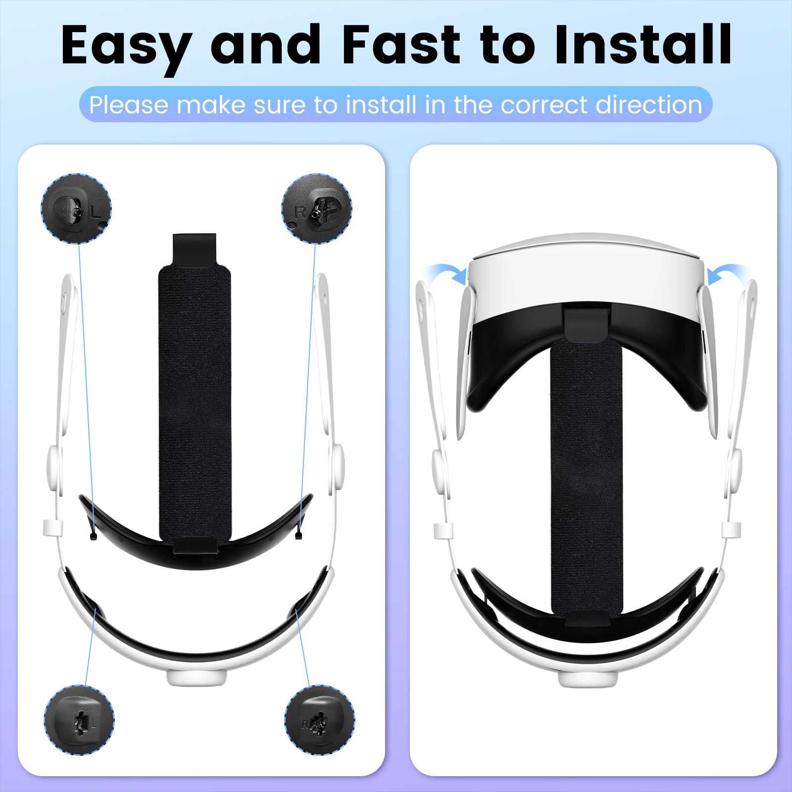 Amazon.com: Head Strap for Meta Quest 3S/3, Lightweight Headstrap