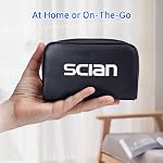 Scian Manual Blood Pressure Cuff with Stethoscope - Aneroid Sphygmomanometer with D-Ring Universal Cuff 22-42cm in Carrying Bag for Nurse Doctor Senior Adult (Black)