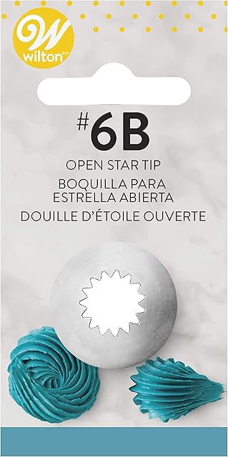 Wilton Open Star Piping Tip #6B