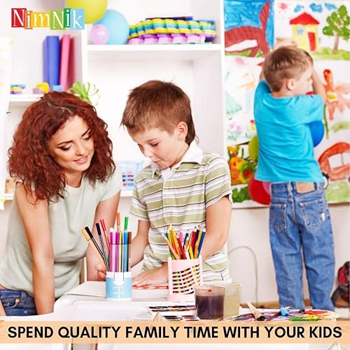 Miniatura 5 de Nimnyk Estuche de arte para niños de 9 a 12 años – 150 piezas de juegos de arte para niños | Suministros de arte para colorear para niñas y niños,