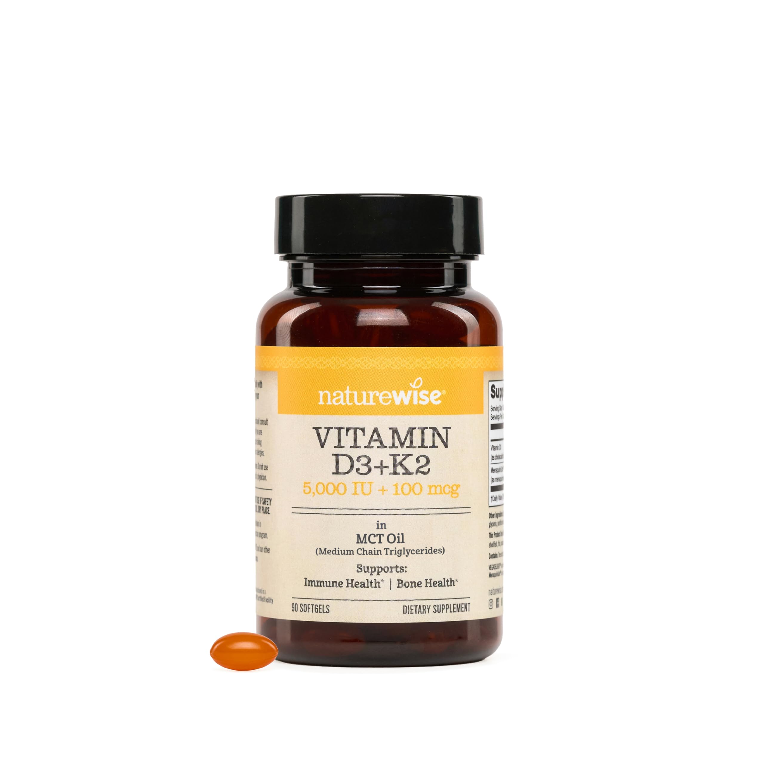 NatureWise Vitamin D3 10000IU + K2 200mcg Supplement, 30 Vegan Softgels — Amazon image 11