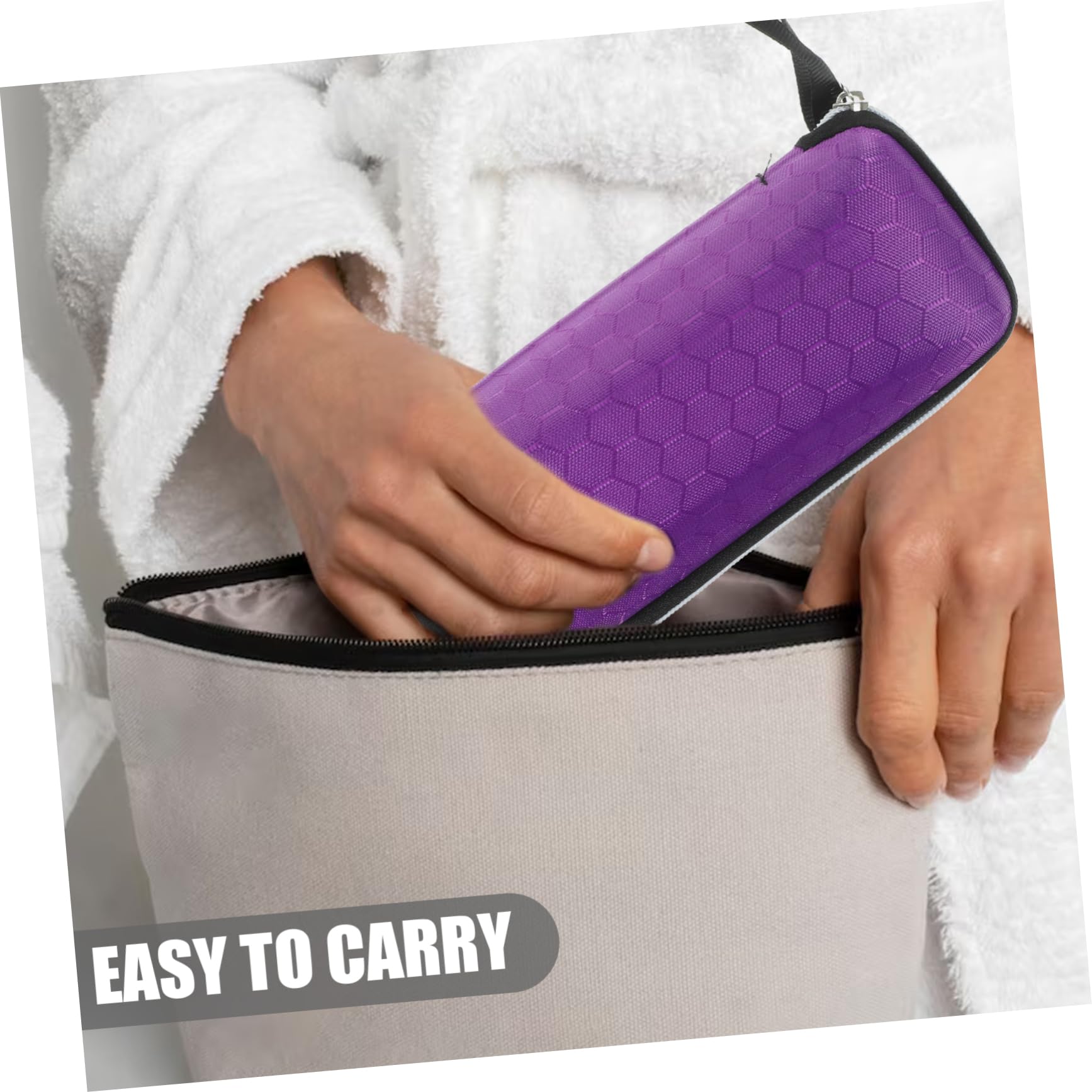 PACKOVE 1 Pc custodia per occhiali eva custodia rigida per occhiali custodia rigida impermeabile custodia per gli occhiali protettore degli occhiali cerniera Scatola Viola,porpora